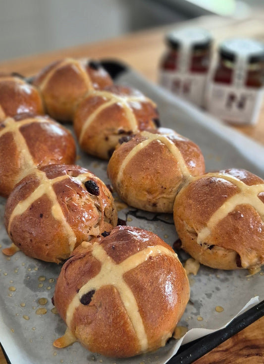 Honey Hot Cross Buns